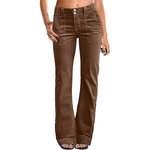 Flamingals Zip Fly Low Waist Flare Pants L FL4 (49)‼️Last